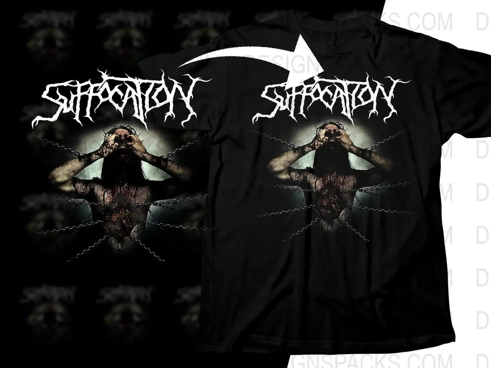 Suffocation Dynamic Abstract Design Captivating Rock Png Halftone Digital Download