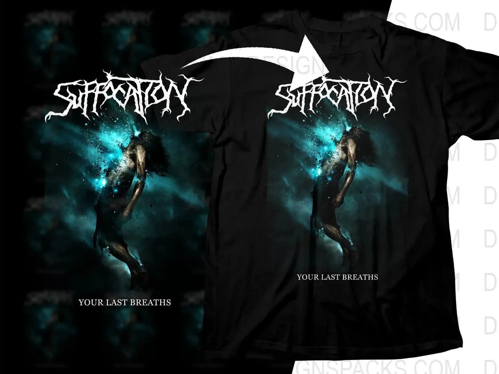 Suffocation Your Last Breaths Ethereal Surreal Art Design Burst Effect Png Halftone Digital Download