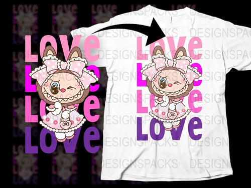 Sugarbunnies Valentina Love Graphic Cute Png Digital Download