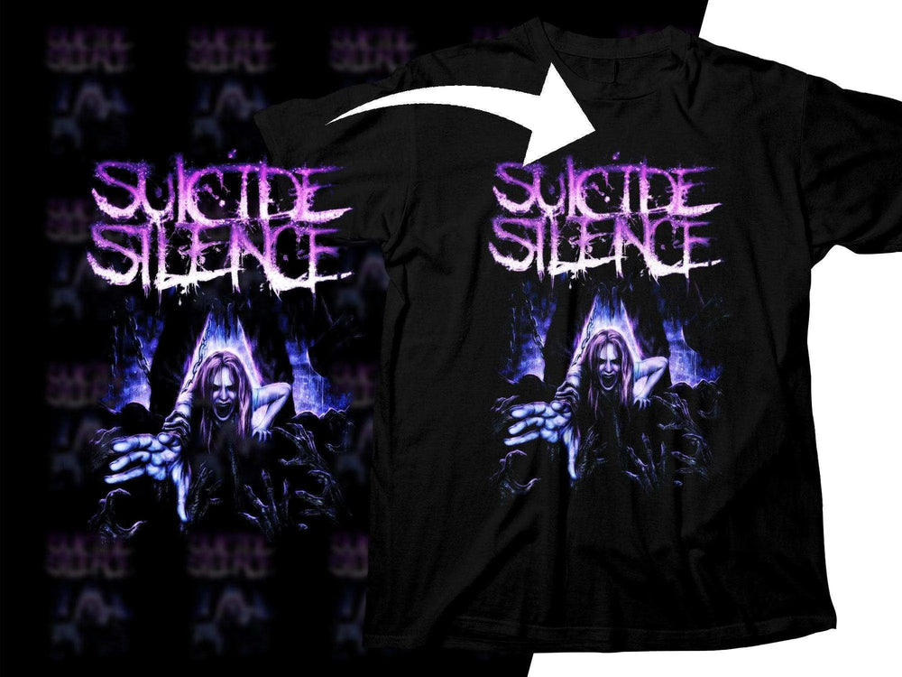 Suicide Silence Bold Rock Featuring Intense Artwork Png Halftone Digital Download