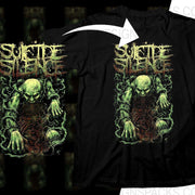 Suicide Silence Eerie Artistic Design With Horror Theme Rock Png Halftone Digital Download