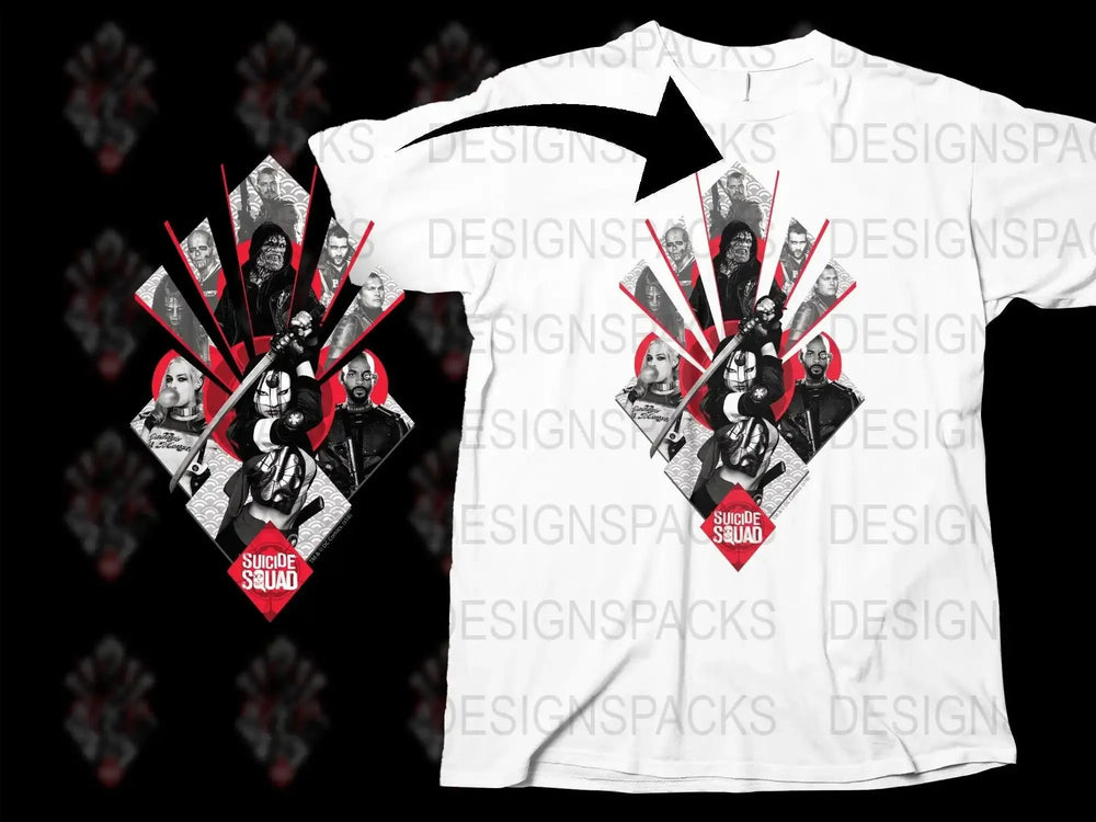 Suicide Squad Design Featuring Deadshot Png Digital Download