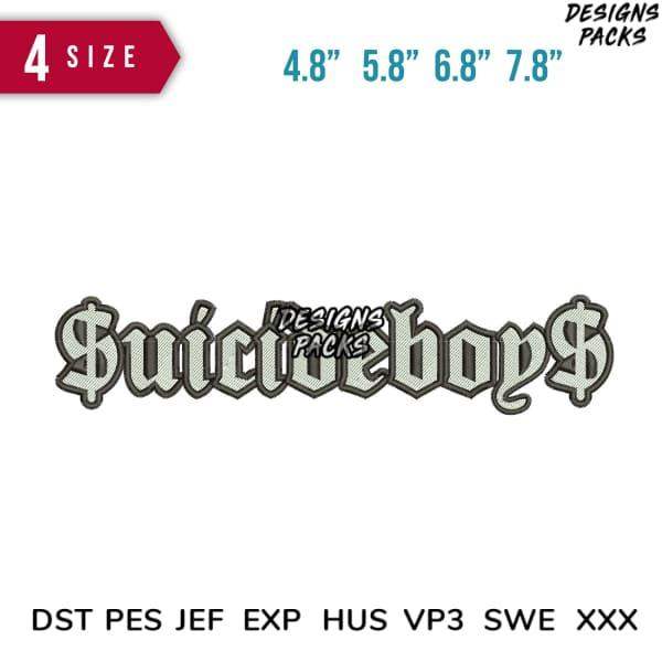 Juiceboy embroidery design in 4 sizes, compatible with DST PES JEF formats for instant download