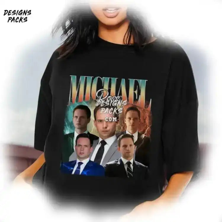 Suits Homage Tv Michael Ross Vintage Graphic Png Design