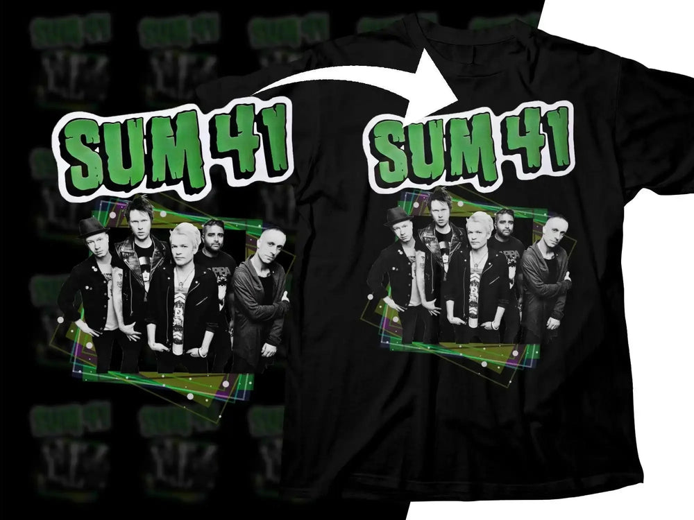 SUM 41 Band Men's Black Png Digital Download