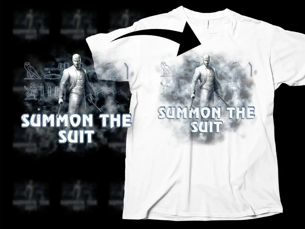 Summon The Suit Stylish Graphic Design Png Digital Download