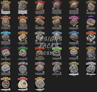 Load image into Gallery viewer, Super Bowl Rings 1990 to 2022 Football Designs Bundle PNG
