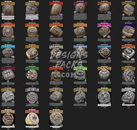 Load image into Gallery viewer, Super Bowl Rings 1990 to 2022 Football Designs Bundle PNG designspacks
