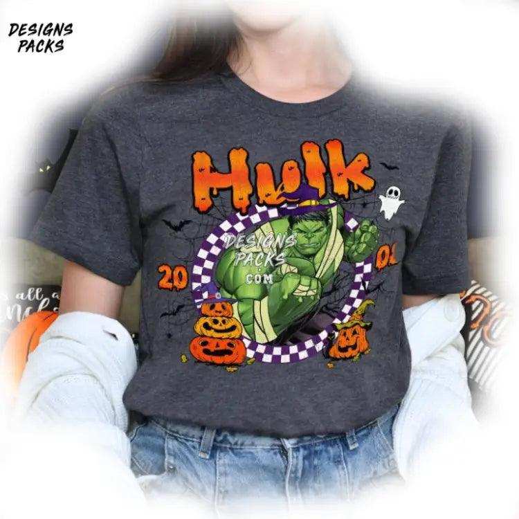Superhero Green Man Hulk Superhero Halloween Png Design
