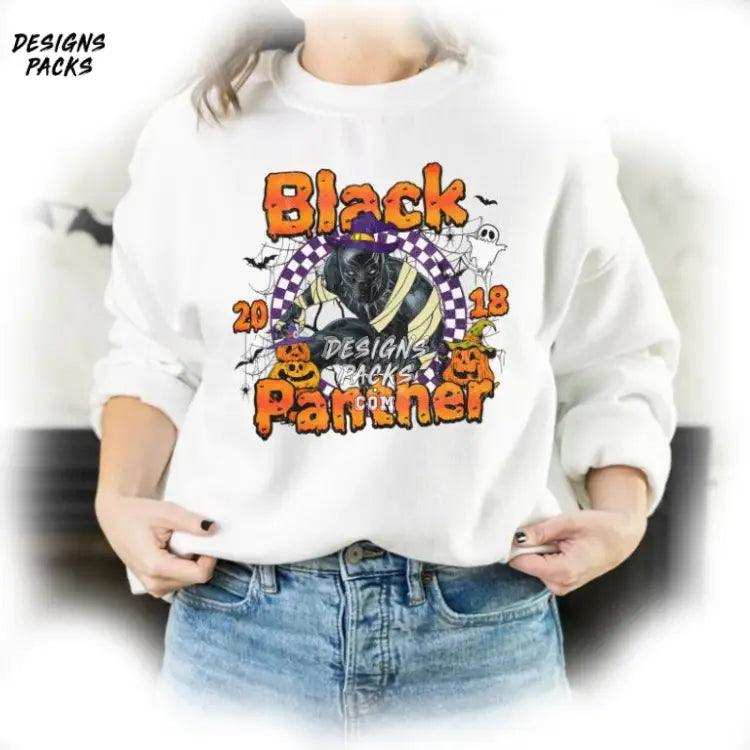 Superhero Halloween Black Panther Superhero Png Design