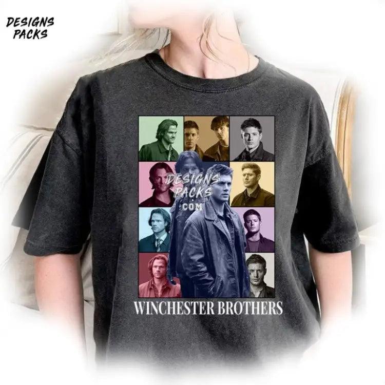 Supernatural Vintage Upernatural Winchester Brothers Eras Style Png Design