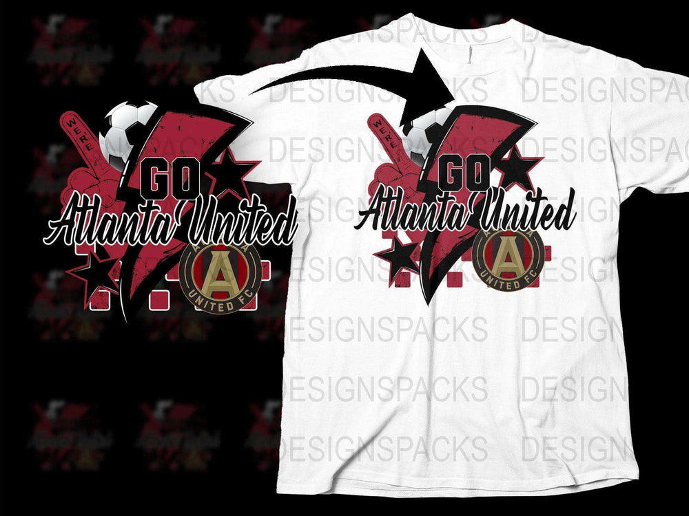 Support Atlanta United FC Go Team Graphic Png Digital Download