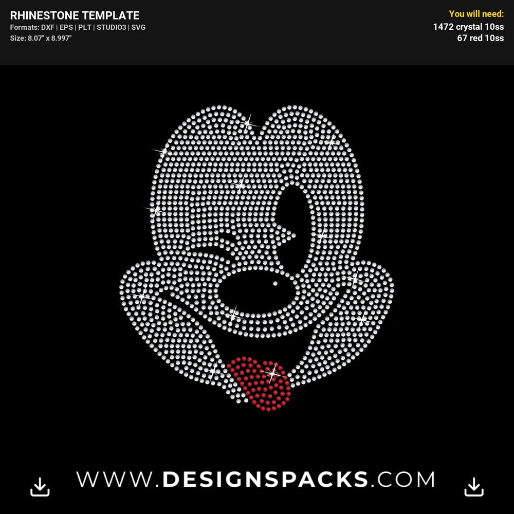 Svg2 Silhouette2 Rhinestone2 Rhinestone Digital Template