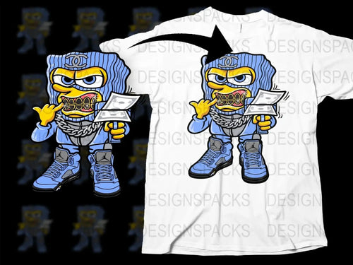 Swag Cartoon Character Design Streetwear Graphic Png Digital Download