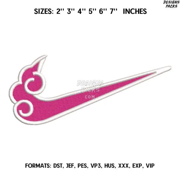 Nike Swoosh Akatsuki Embroidery design file pes. Anime embroidery design., Naruto embroidery