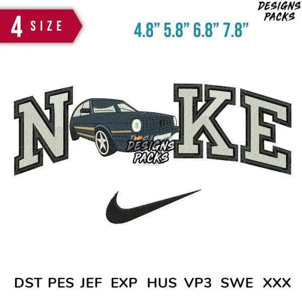 Swoosh Astra Car Embroidery Design  4.8" 5.8" 6.8" 7.8"
