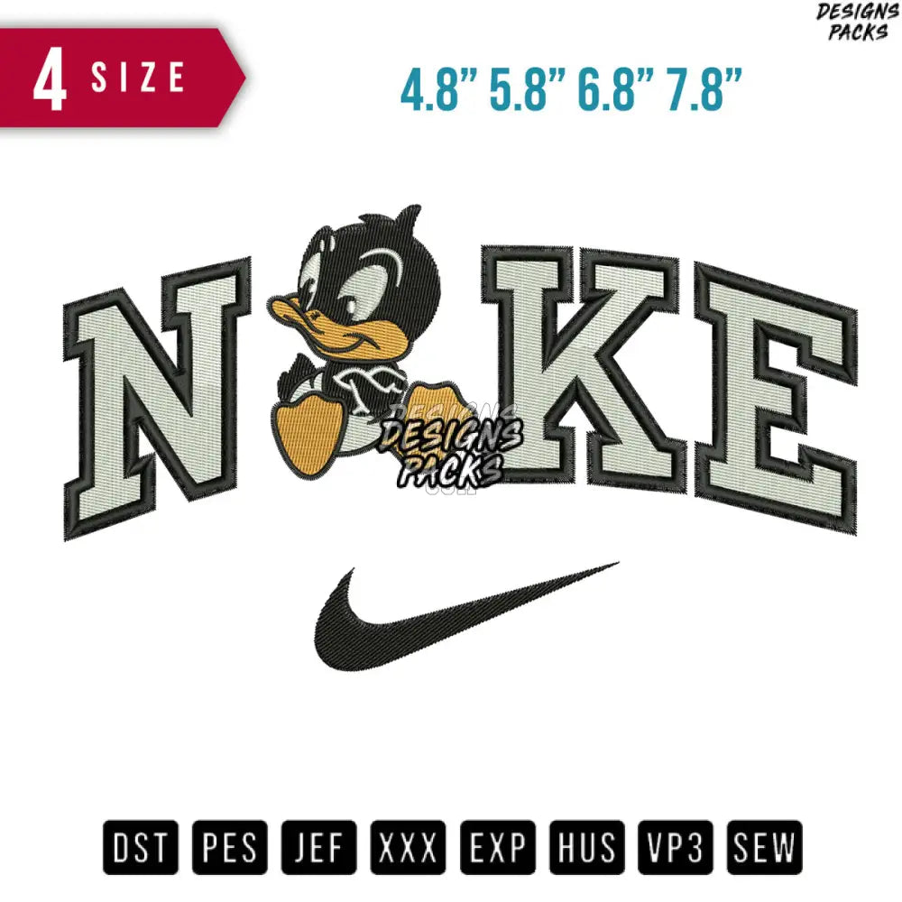 Swoosh Baby Looney Tunes Embroidery Design