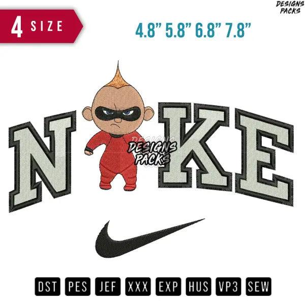 Swoosh Baby Jack Embroidery Design