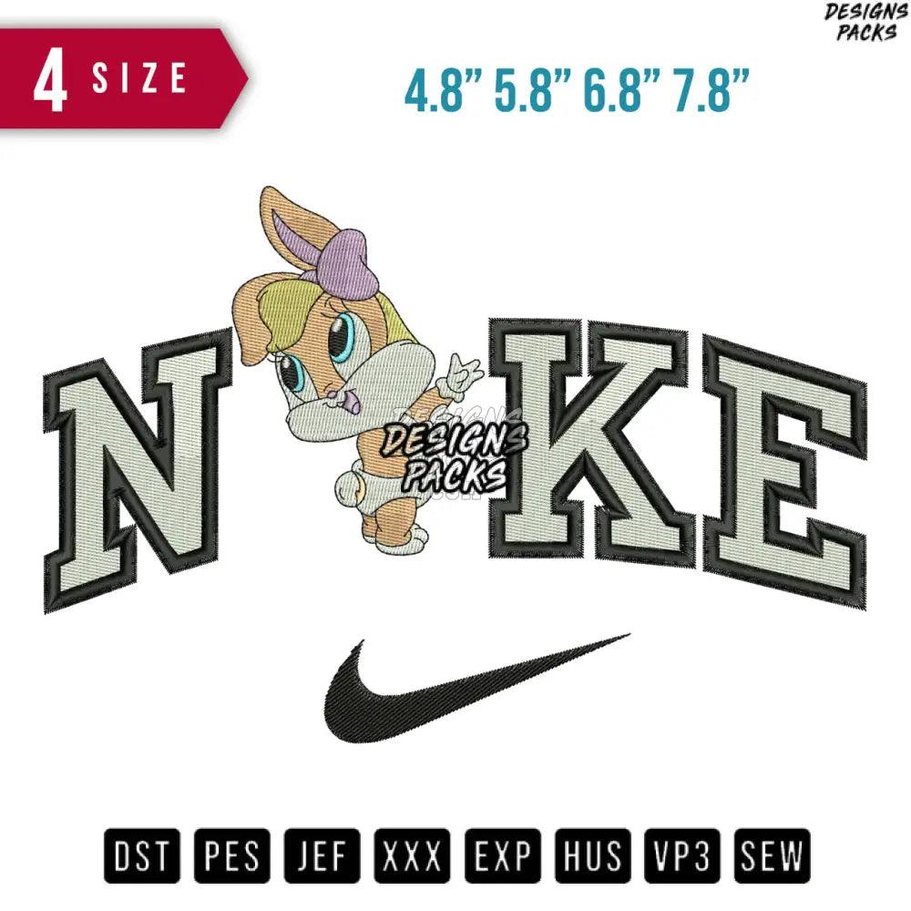 Swoosh Baby Lola Cartoon Embroidery Design