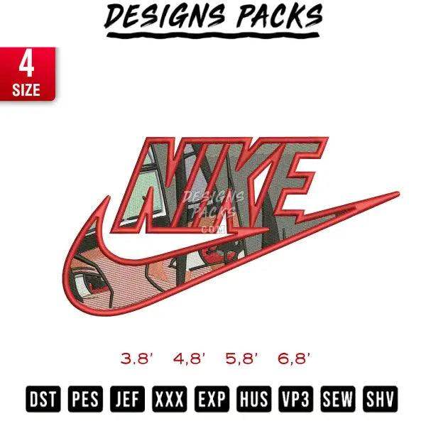 Swoosh Charactcer anim 1 Embroidery Design 