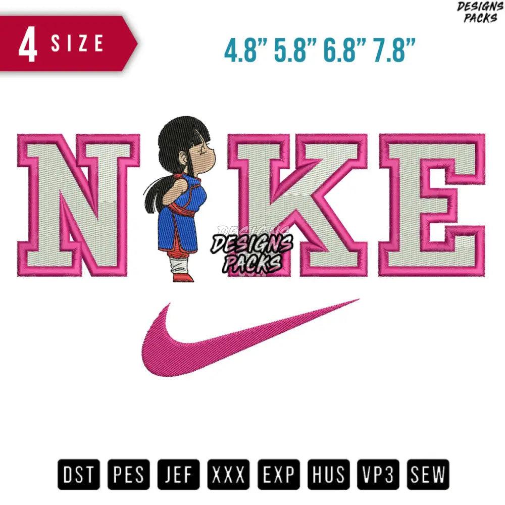 Swoosh Chichi Kid Couple Embroidery Design