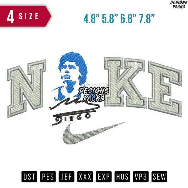 Swoosh Diego Embroidery Design
