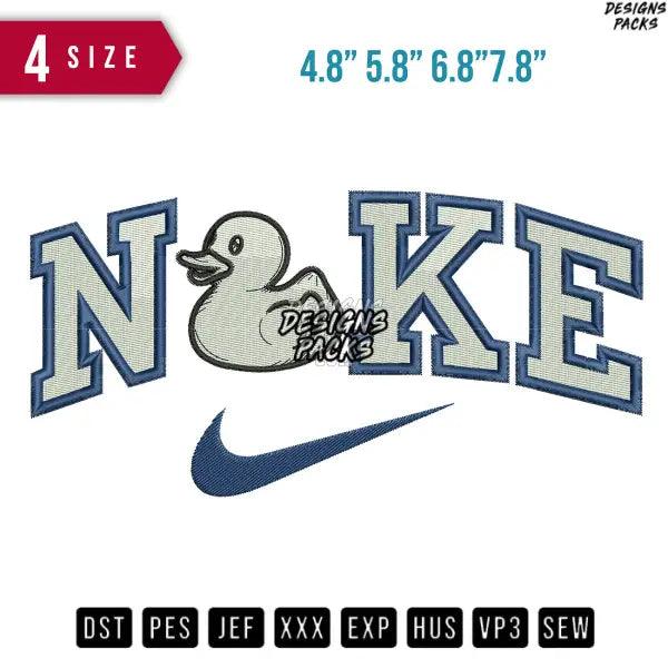 Swoosh Duck B Embroidery Design