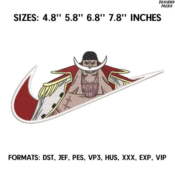 Nike Edward Newgate Embroidery Design File, One Piece Anime Embroidery Design, Machine embroidery file. Anime Design Pes