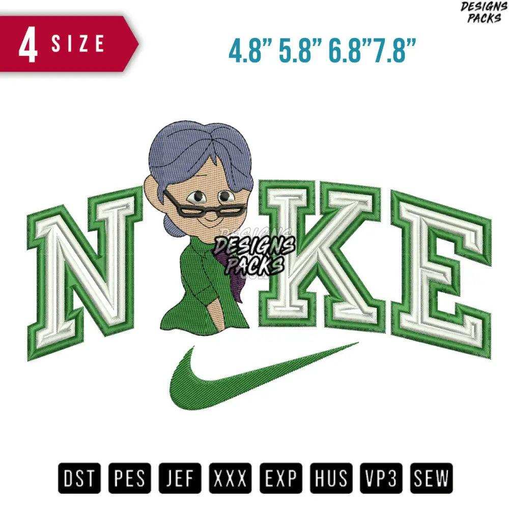 Swoosh Ellie Embroidery Design