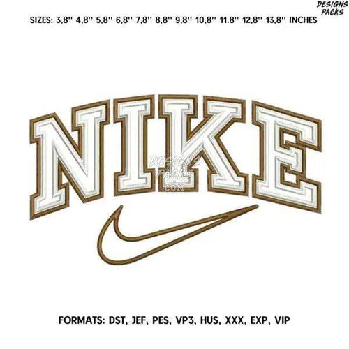 Nike Embroidery design file pes. Machine embroidery design., Nike Logo embroidery design