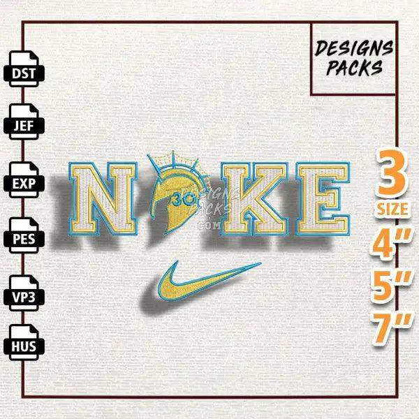 Swoosh Golden State Warriors Embroidery Design