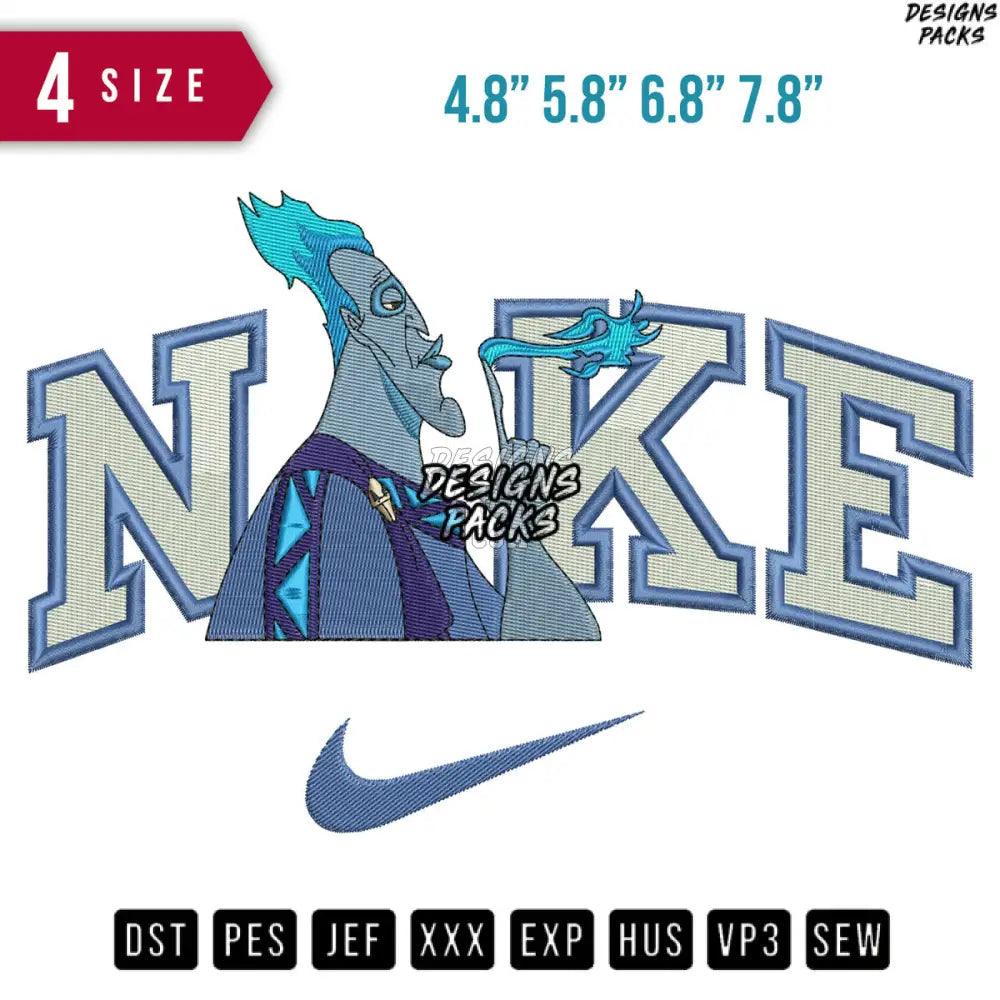 Swoosh Hades Hercules Embroidery Design