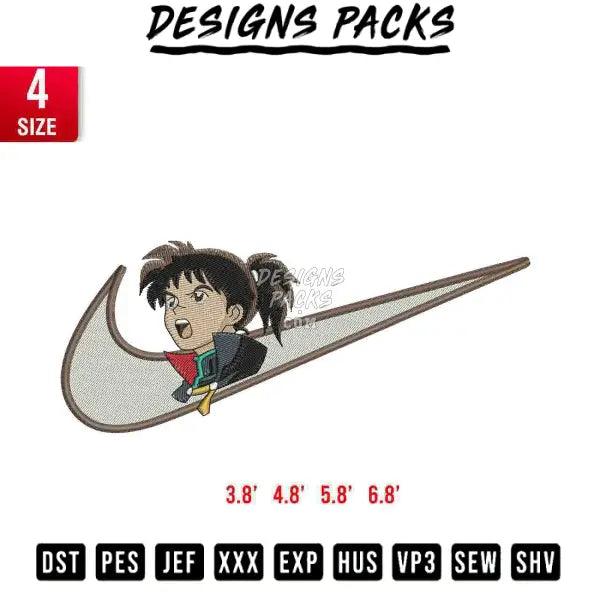 Swoosh inuyasa Embroidery Design 
