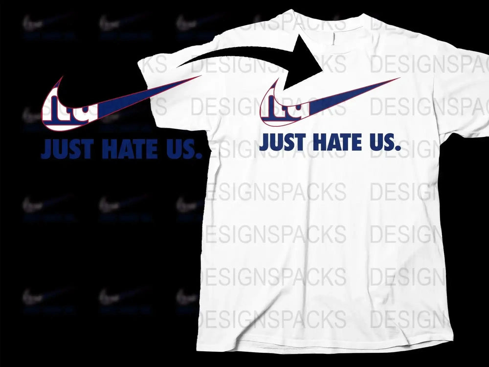 Swoosh Just Hate New York Giants Png Digital Download