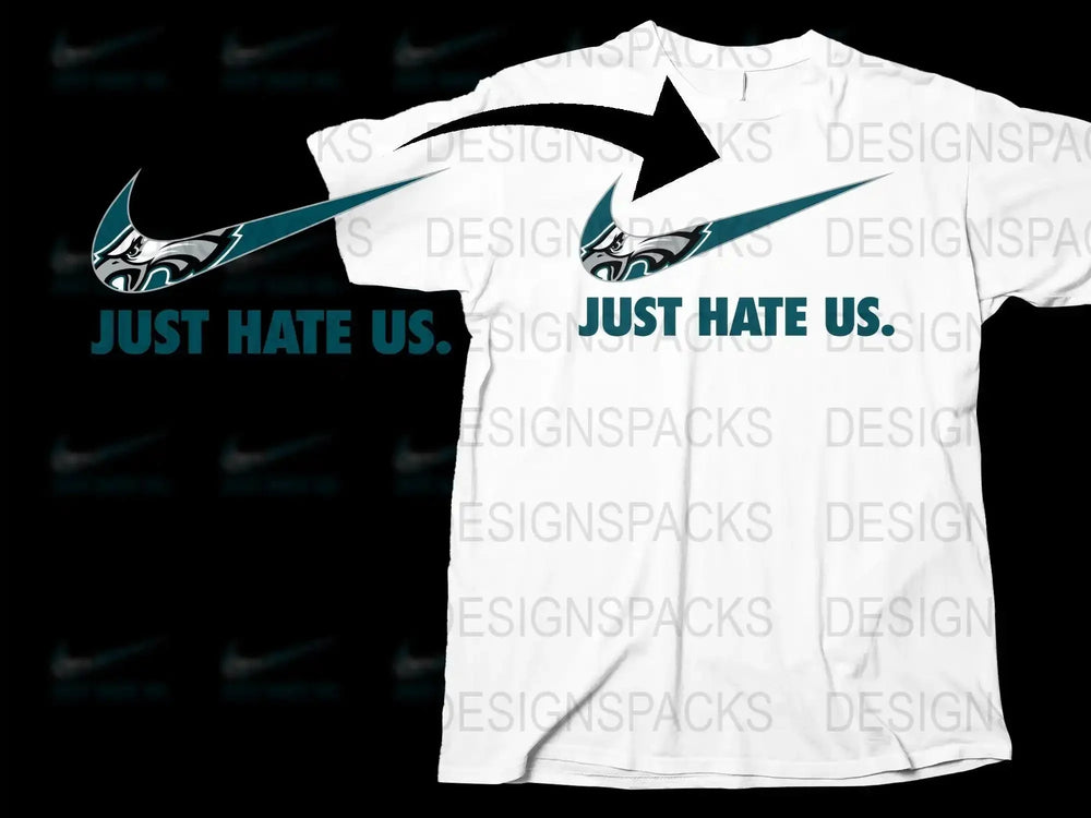 Swoosh Just Hate Philadelphia Eagles Png Digital Download