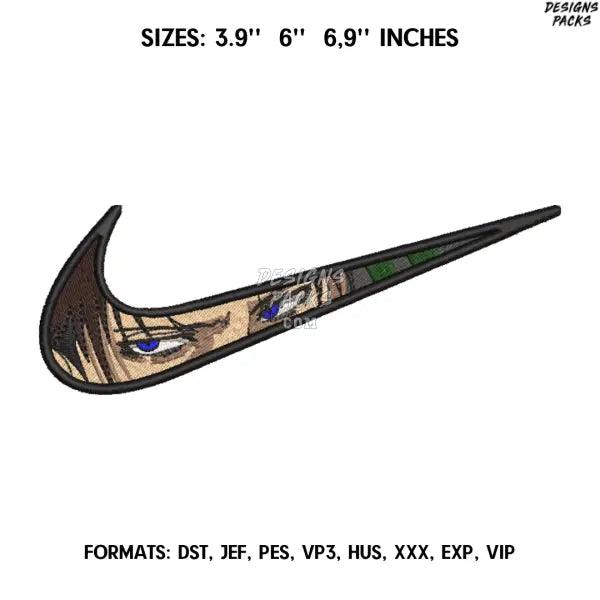 Nike Levi Embroidery design file pes. Anime Attack On Titan  embroidery design. Machine embroidery, Swoosh embroidery