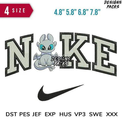 Swoosh Light furry Chibi Embroidery Design 4.8