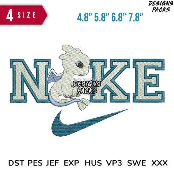 Swoosh Light furry Stright Embroidery Design 4.8", 5.8", 6.8" 7.8"