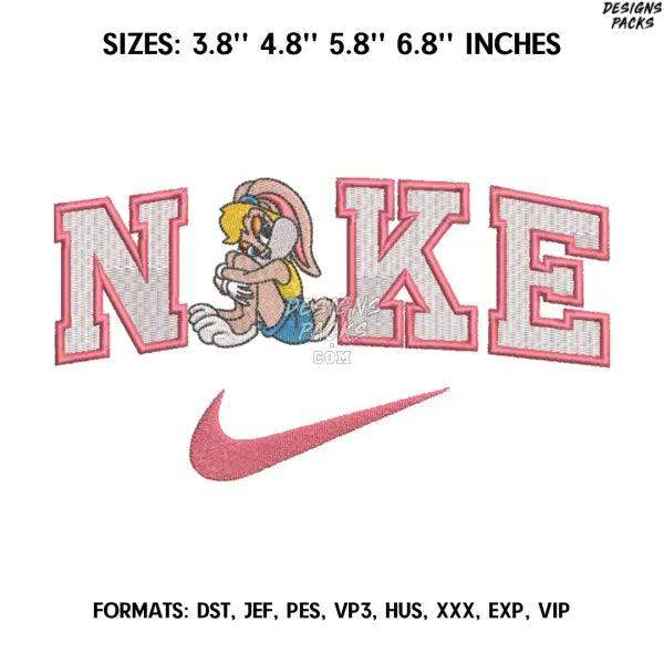 Nike Lola Embroidery Design File, Bugs Bunny and Lola Anime Embroidery Design,.