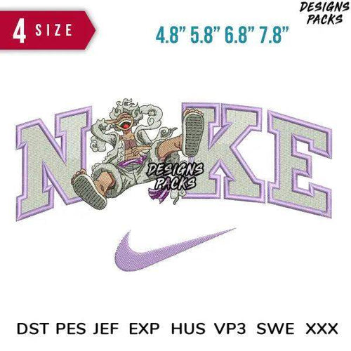 Swoosh Luffy Gear5 Embroidery Design  4.8