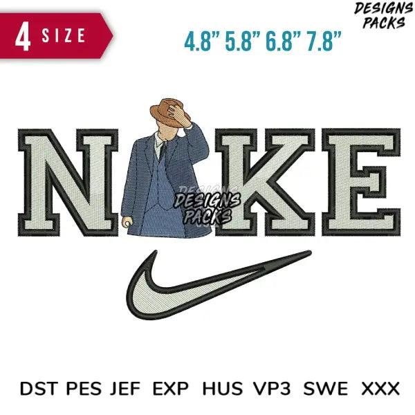 Swoosh man Suit Embroidery Design 4.8" 5.8" 6.8" 7.8"