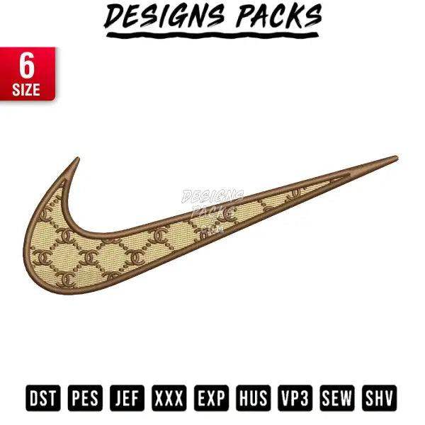 Swoosh swoosh motif C Embroidery Design 