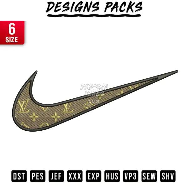 Swoosh swoosh motif Embroidery Design 