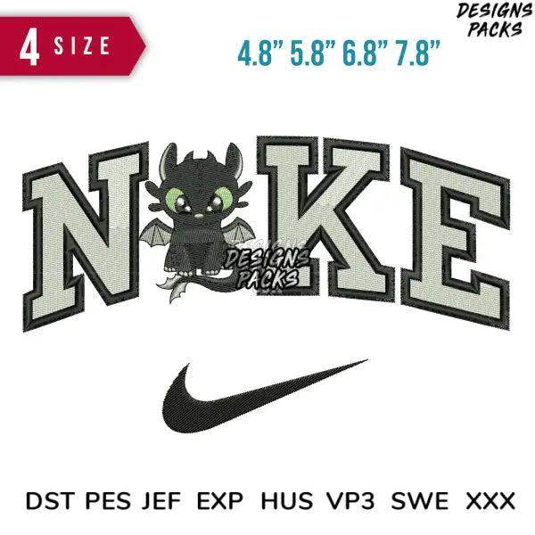 Swoosh Night furry Chibi Embroidery Design 4.8", 5.8", 6.8" 7.8"