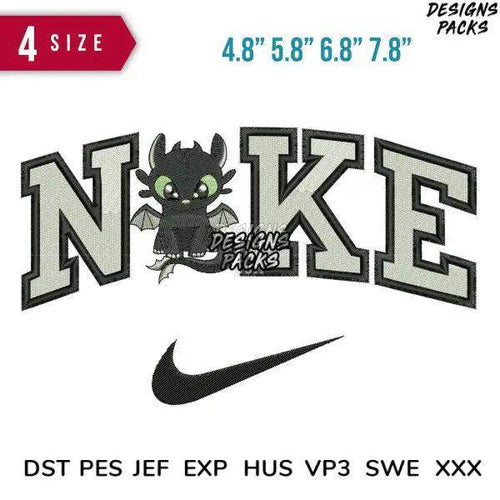 Swoosh Night furry Chibi Embroidery Design 4.8