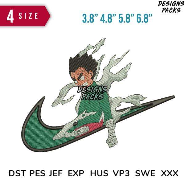 Anime character embroidery design in 4 sizes, compatible with DST PES JEF formats for machine stitching