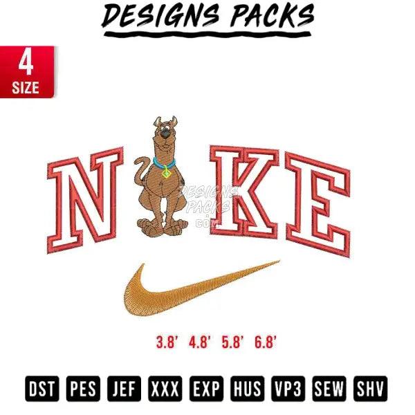 Swoosh Scooby Embroidery Design 