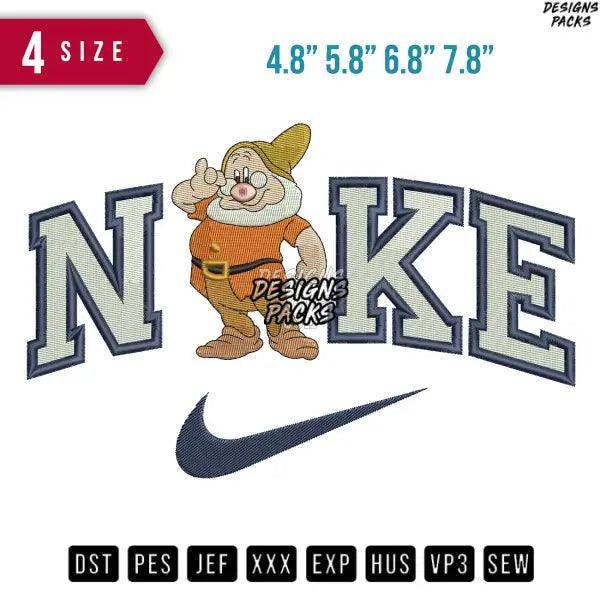 Swoosh Seven Dwarfs Embroidery Design