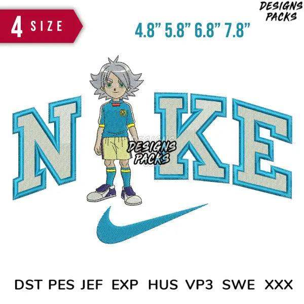 Swoosh Shawn Embroidery Design 4.8" 5.8" 6.8" 7.8"