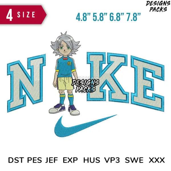 Swoosh Shawn Embroidery Design 4.8" 5.8" 6.8" 7.8"